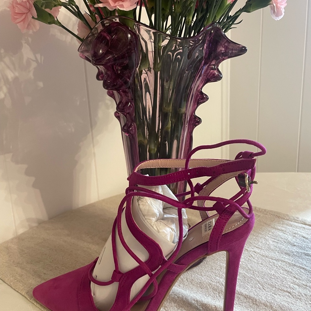 Zara Fuchsia Strappy Heels